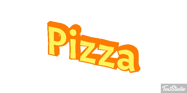 Pizza Text effect
