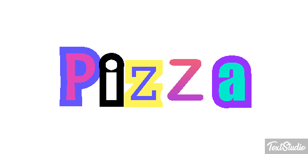 Pizza Text effect