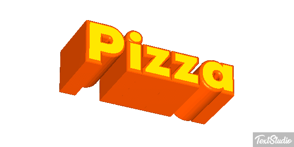 Pizza Text effect