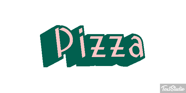 Pizza Text effect