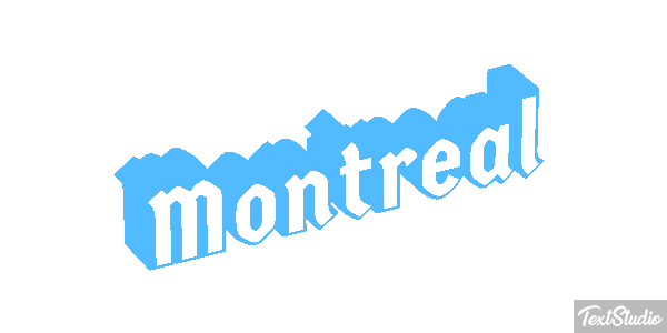 Montreal Efecto de texto
