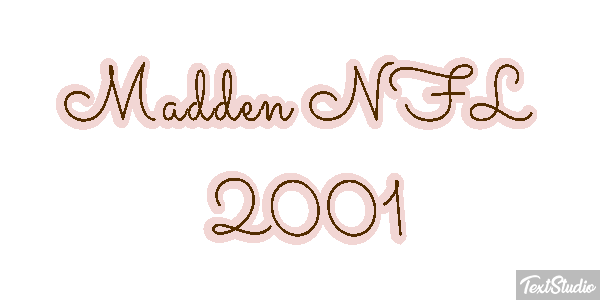 Madden NFL 2001 Текстовый эффект
