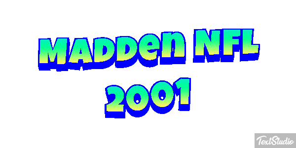 Madden NFL 2001 Текстовый эффект