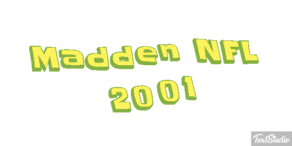 Madden NFL 2001 Текстовый эффект