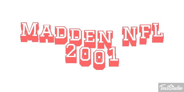 Madden NFL 2001 Текстовый эффект