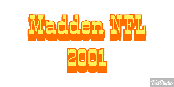 Madden NFL 2001 Текстовый эффект