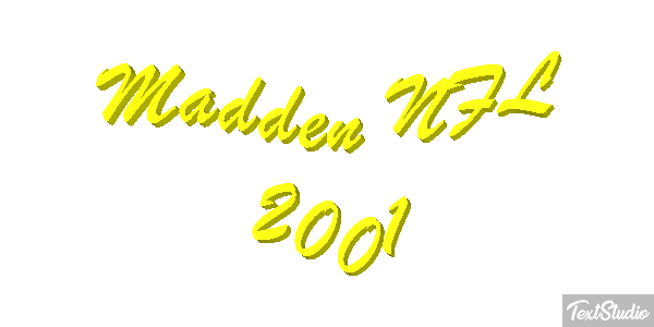 Madden NFL 2001 Текстовый эффект