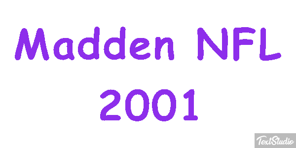 Madden NFL 2001 Текстовый эффект