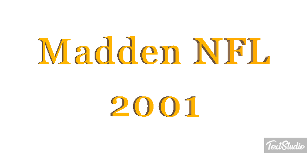 Madden NFL 2001 Текстовый эффект