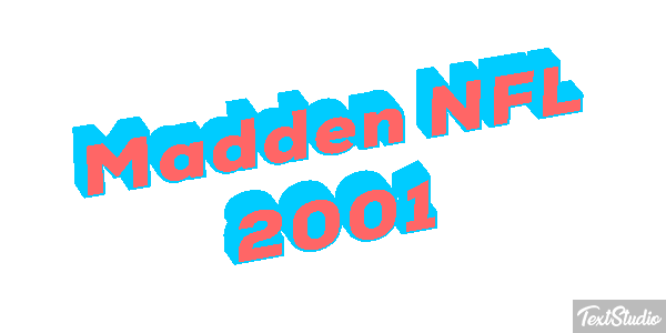 Madden NFL 2001 Текстовый эффект