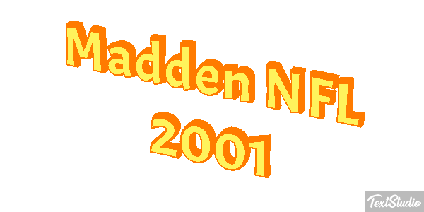 Madden NFL 2001 Текстовый эффект