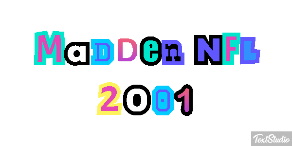 Madden NFL 2001 Текстовый эффект