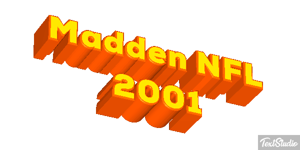 Madden NFL 2001 Текстовый эффект