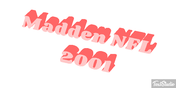Madden NFL 2001 Текстовый эффект