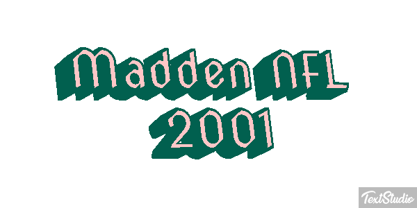 Madden NFL 2001 Текстовый эффект