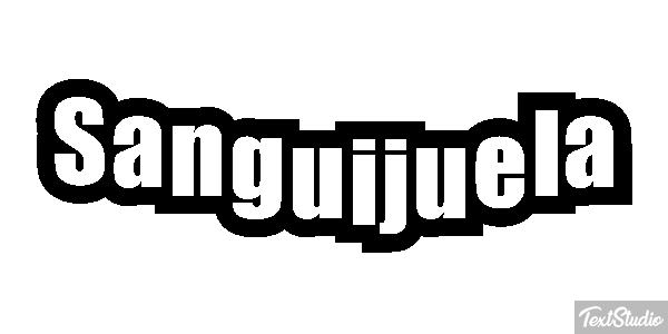 Sanguijuela Efecto de texto