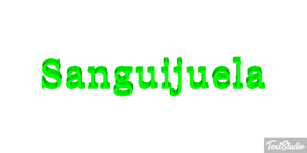 Sanguijuela Efecto de texto