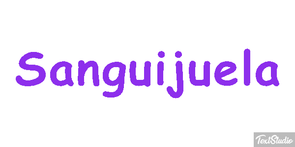 Sanguijuela Efecto de texto