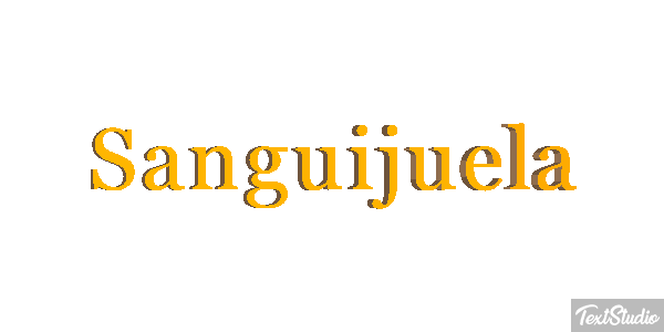 Sanguijuela Efecto de texto