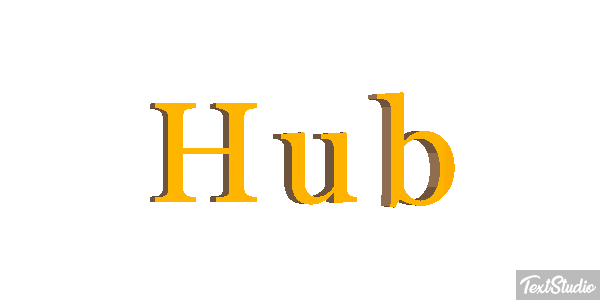 Hub Text effect