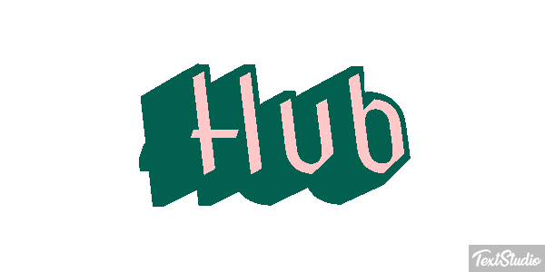 Hub Text effect