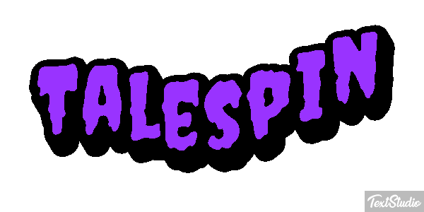 Talespin Efecto de texto