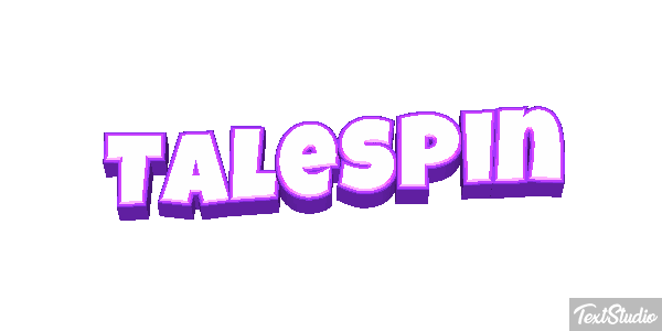 Talespin Efecto de texto