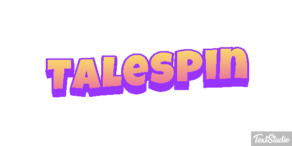 Talespin Efecto de texto