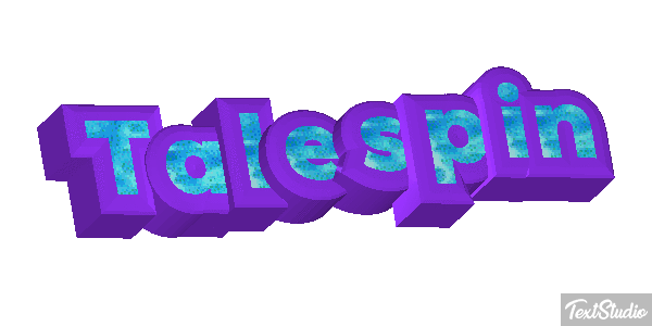 Talespin Efecto de texto