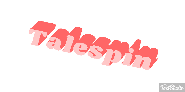 Talespin Efecto de texto