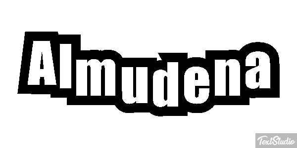 Almudena Efecto de texto