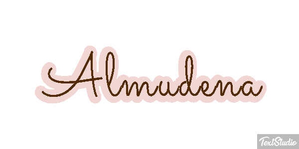 Almudena Efecto de texto