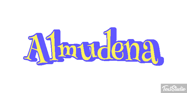Almudena Efecto de texto