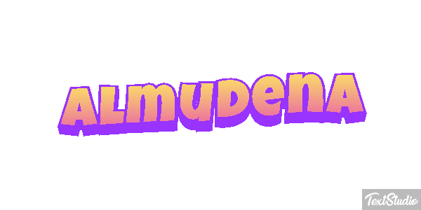 Almudena Efecto de texto