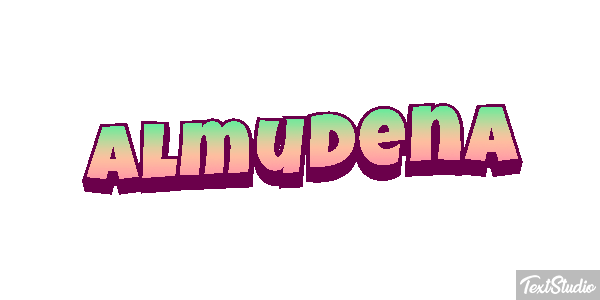 Almudena Efecto de texto