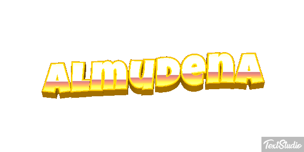 Almudena Efecto de texto