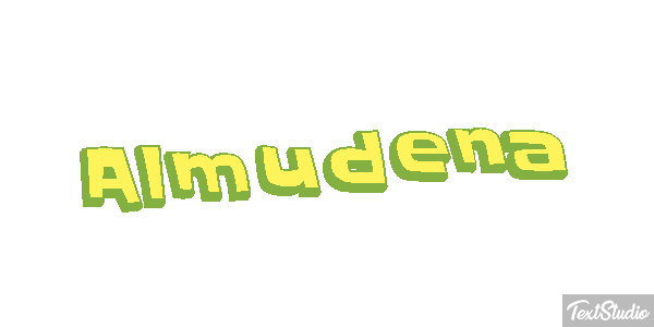 Almudena Efecto de texto