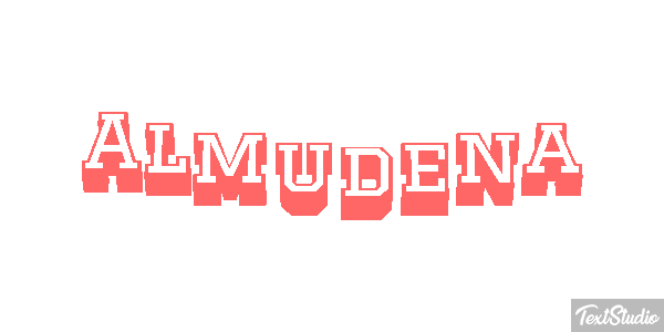Almudena Efecto de texto