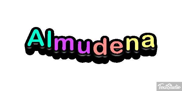 Almudena Efecto de texto
