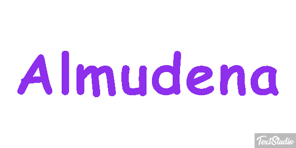 Almudena Efecto de texto