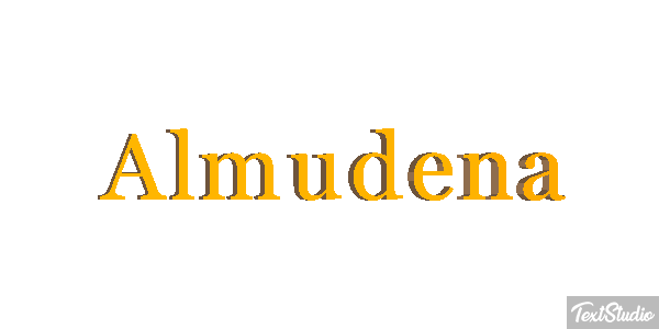 Almudena Efecto de texto