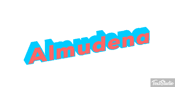 Almudena Efecto de texto