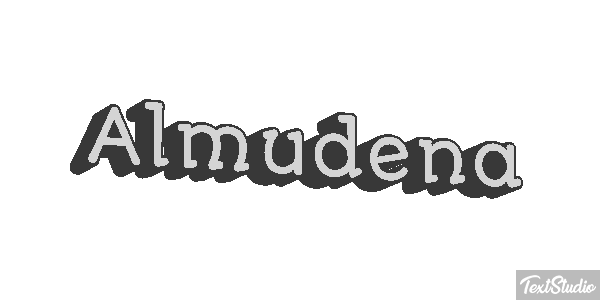 Almudena Efecto de texto