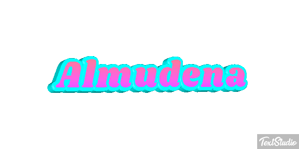 Almudena Efecto de texto
