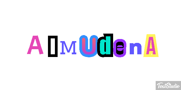 Almudena Efecto de texto