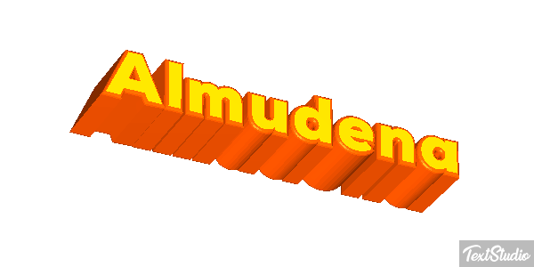Almudena Efecto de texto