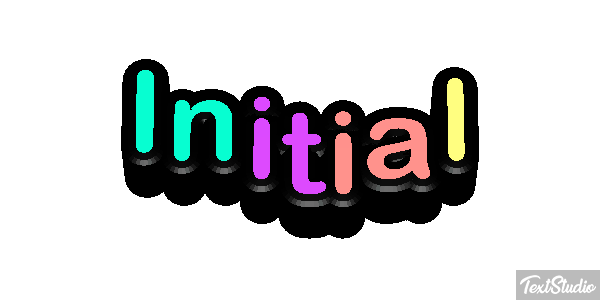 Initial Texteffekt