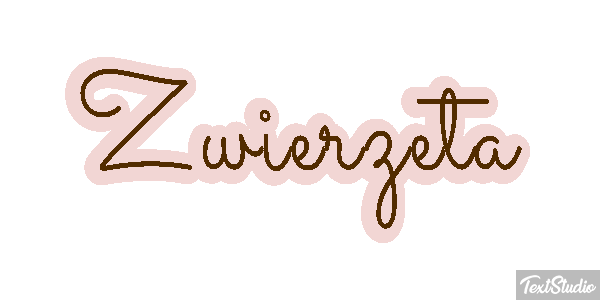 Zwierzęta Efekt tekstowy