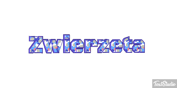 Zwierzęta Efekt tekstowy
