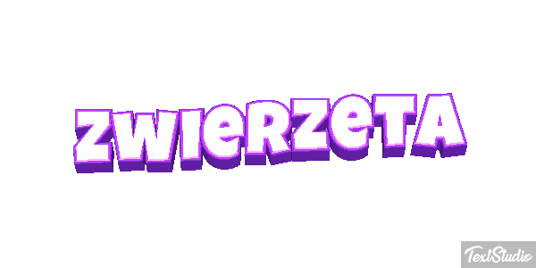 Zwierzęta Efekt tekstowy